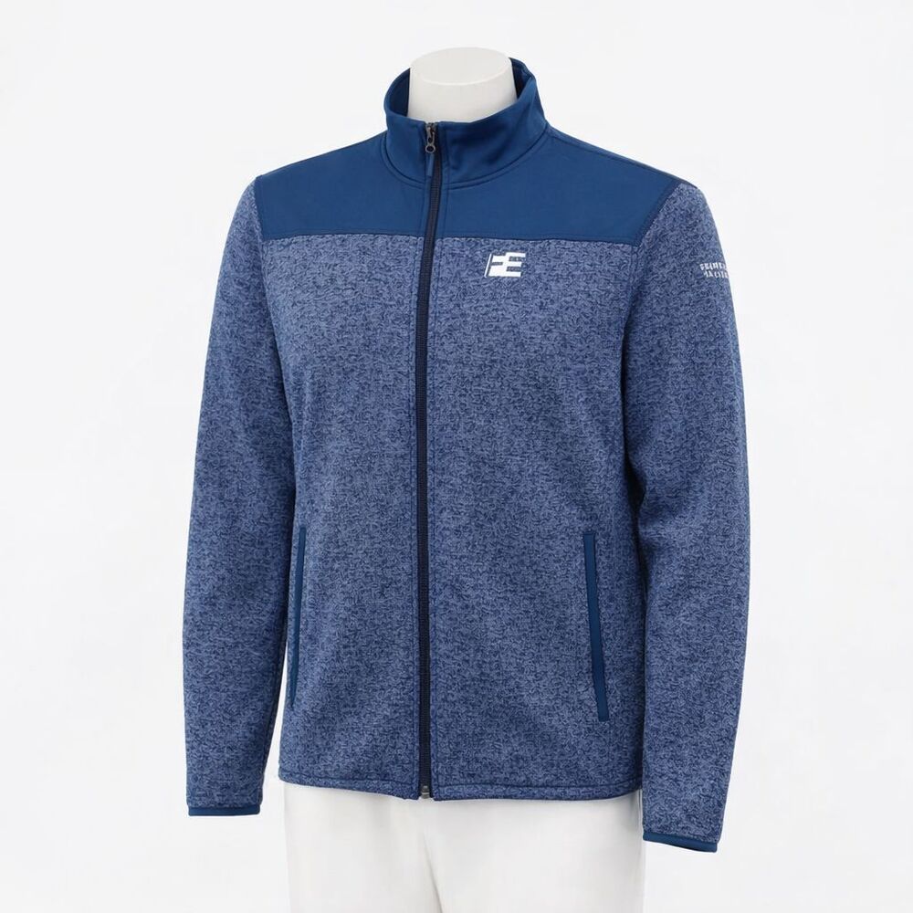 NEW Johnnie-O Jacket Mens Large Blue Arlo Full Zip Fleece Performance Golf Top